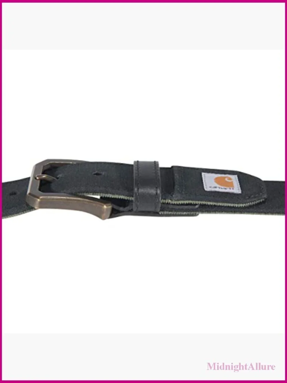 Canvas Duck Belt with Antique Brass Buckle - 1.5 Wide, Multiple Sizes